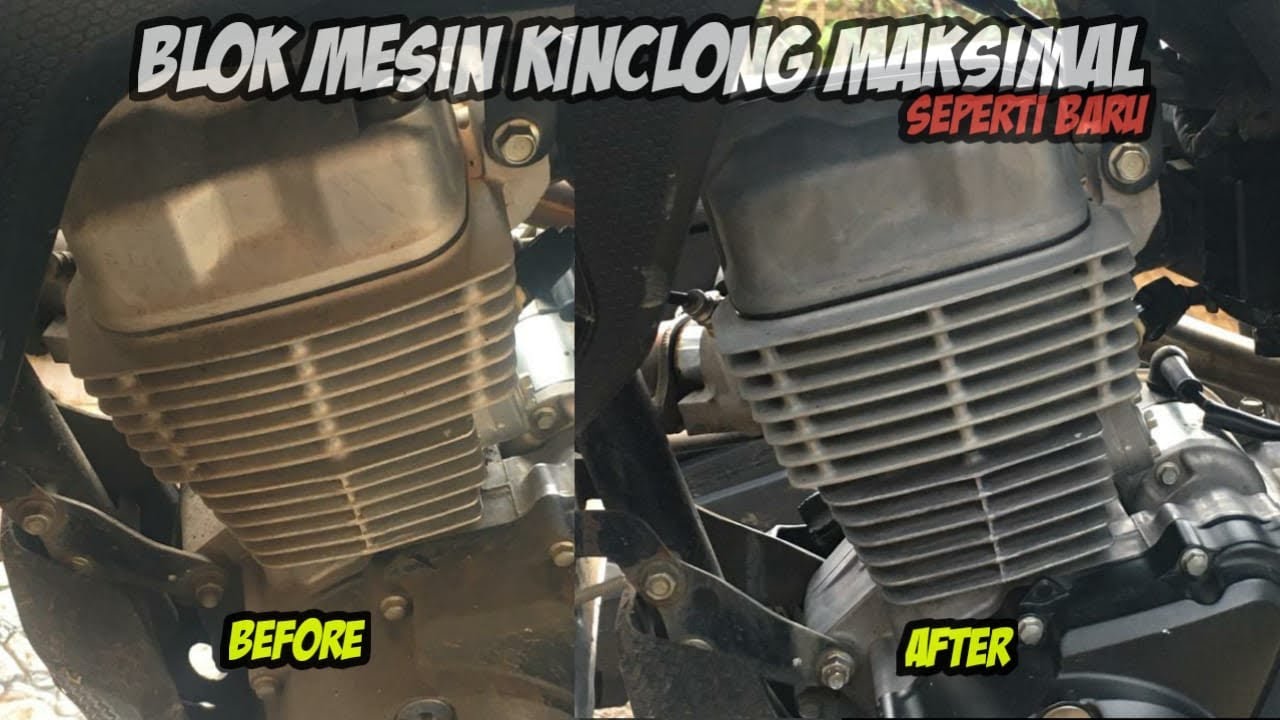 CARA MEMBERSIHKAN BLOK MESIN MOTOR