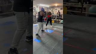 One round of sparring heavyweights!