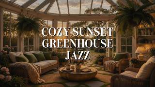 Soft Jazz in a Golden Conservatory 🌿 2 Hours of Uninterrupted Peace