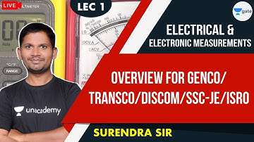 Overview Of Electrical And Electronic Measurements For GENCO/TRANSCO/DISCOM/SSC-JE/ISRO | L - 1 | EE