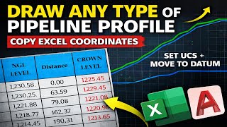 Pipeline Profiles Using Datalinks in AutoCAD and Excel!