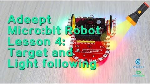 Adeept BBC Microbit Robot Starry:Bit - Lesson 4: Target and Light following