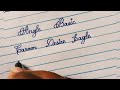 How to write in calligraphy || Learn calligraphy || #calligraphy #cursivewriting