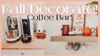 Fall Decorate | My Coffee Bar!