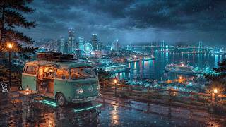 Peaceful Rainy Lofi Vibes | Calm Background Music All Night