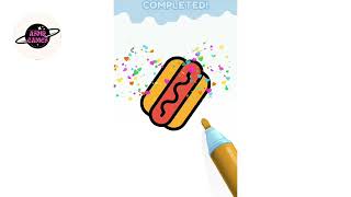 How to Draw Hotdog Easy | Coloring Relaxing Games ASMR screenshot 5