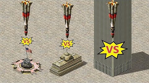 Iconic Buildings vs Nukes 2 - Red Alert 2