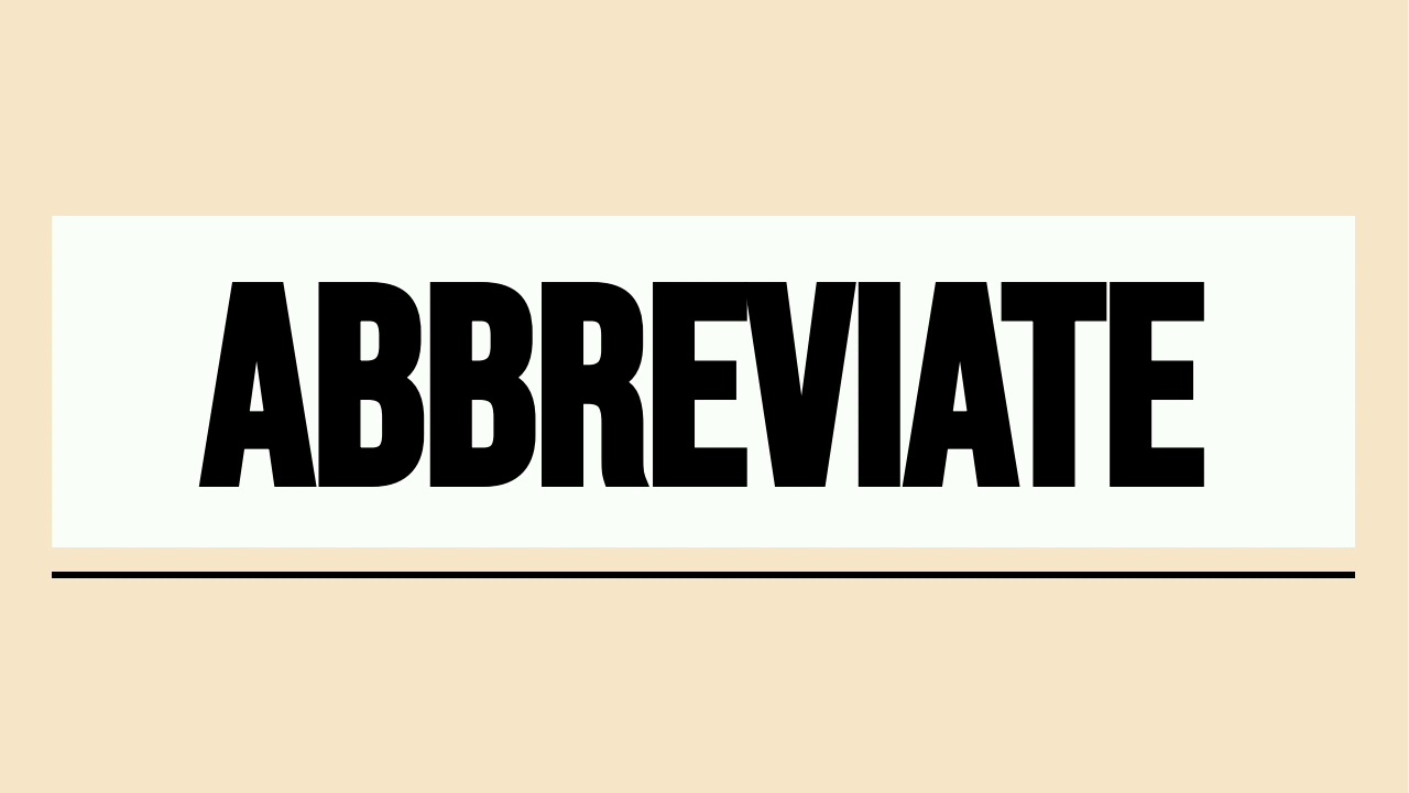 How To Pronounce ABBREVIATE YouTube