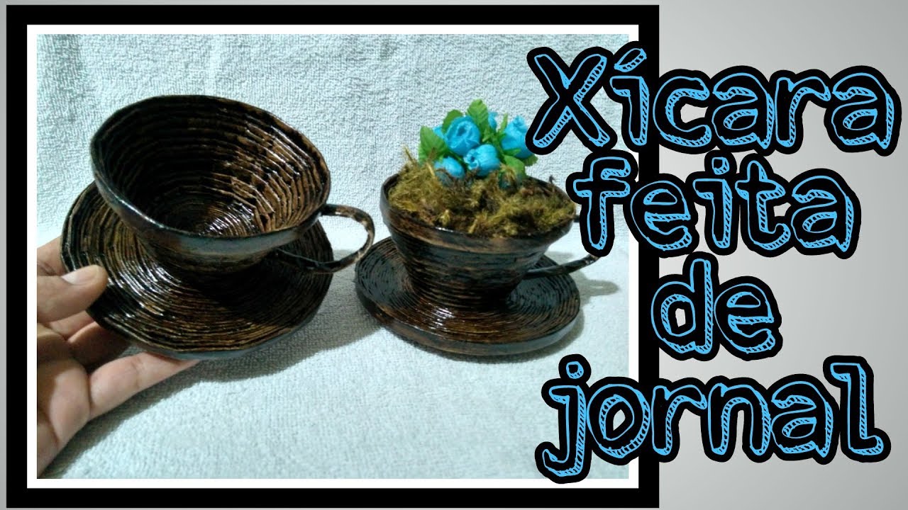 Xícara feita de jornal