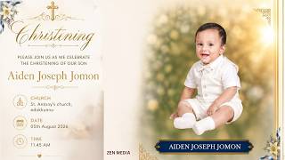 BAPTISM OF AIDEN JOSEPH JOMON || Livestreaming || 05/08/2026 || #zenmedia