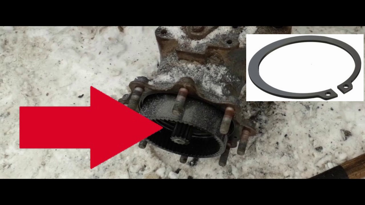 Замена сальника ступицы переднего моста экскаватора-погрузчика Вольво ...