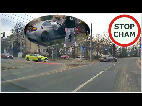 Trzy BMW i jeden niepotrzebny słup - nieudany drift w Poznaniu #1399 Wasze Filmy