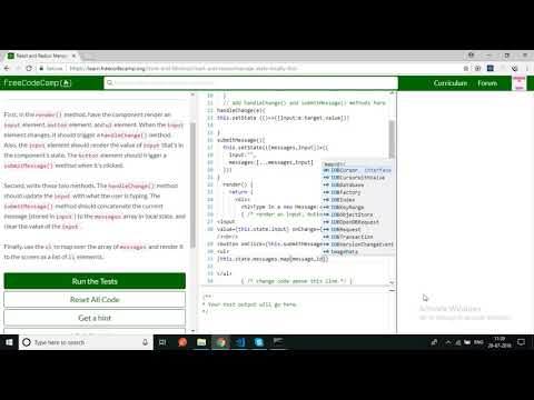 freecodecamp-React and Redux Manage State Locally First-soluction