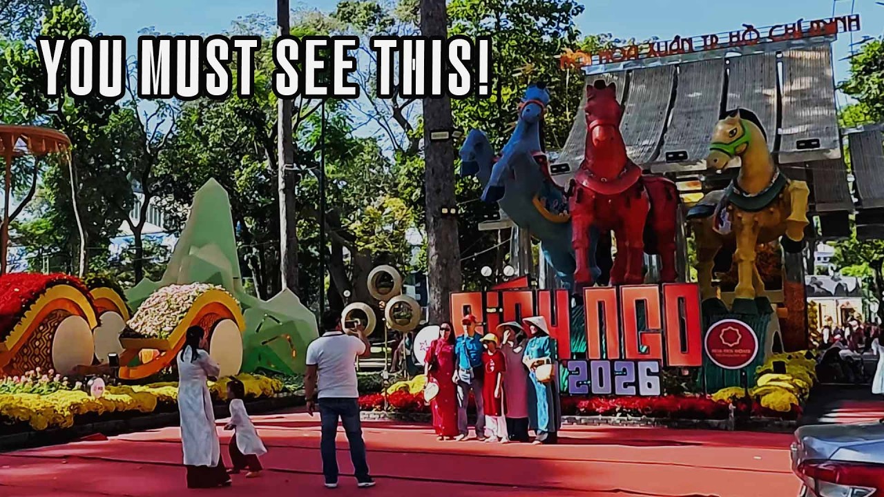 Walking Saigon The Breathtaking Tao Dan Tet Flower Festival | Hidden Saigon.