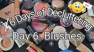 6 DAYS OF DECLUTTERING | day 6 - Blushes