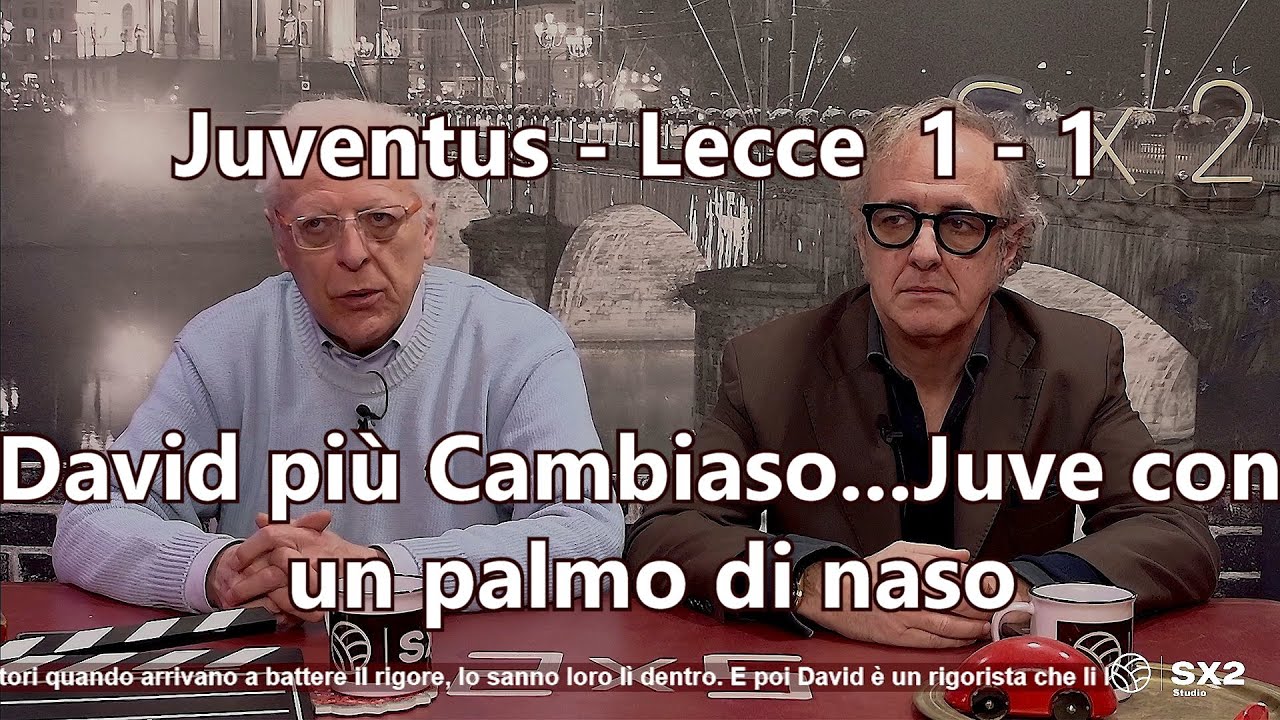 Juventus - Lecce  1 - 1  David più Cambiaso...Juve con un palmo di naso