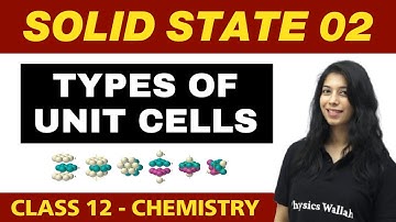 Solid State 02 | Types of Unit Cells | Class 12 NCERT