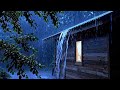 Relaxing Cabin Rain Sounds for Sleep and Focus, Calm Cozy Night Ambience 12 Hours