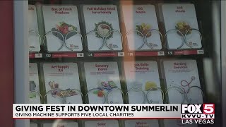 'Giving Machine' in Downtown Summerlin supports five local charities