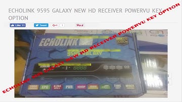 ECHOLINK 9595 GALAXY NEW HD RECEIVER POWERVU KEY OPTION