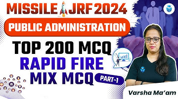 UGC NET Public Administration MCQs | Top 200 MCQs by Varsha Mam | UGC NET June 2024