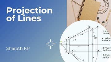 PROJECTION OF LINES || Engineering Graphics || Horizontal Trace and Vertical Trace || HT and VT ||