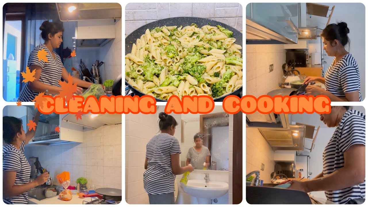 COOKING AND CLEANING / A DAY IN MY LIFE IN ITALY 🇮🇹 / AUTUMN 🍂 SINHALA