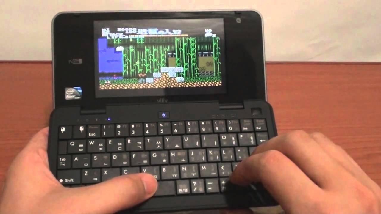 Viliv N5 handheld game control test - YouTube