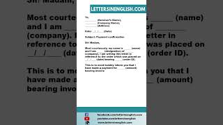 Request Letter to Supplier for Payment Confirmation - Letter Requesting Confirmation of Payment