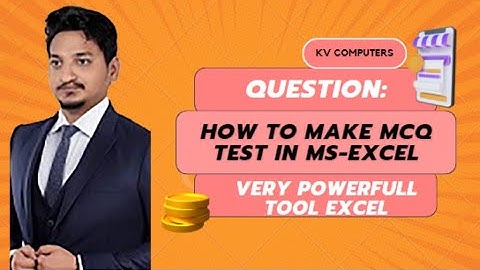 How to create an interactive multiple choice test in excel-Create MCQ type boxes in excel #msexcel