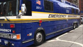 WALK AROUND OF NYC OFFICE OF EMERGENCY MANAGEMENT INTER AGENCY COMMAND CENTER AT EXPLOSION & FIRE.