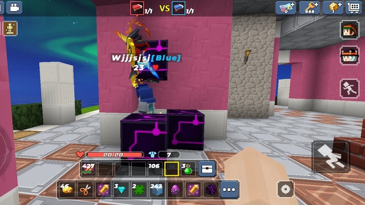 Satisfying PC GamePlay😺 [BlockManGo Bedwars] YouTube
