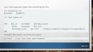 How to Save Multiple Values in One Variable Using a for-Loop in Robot Framework