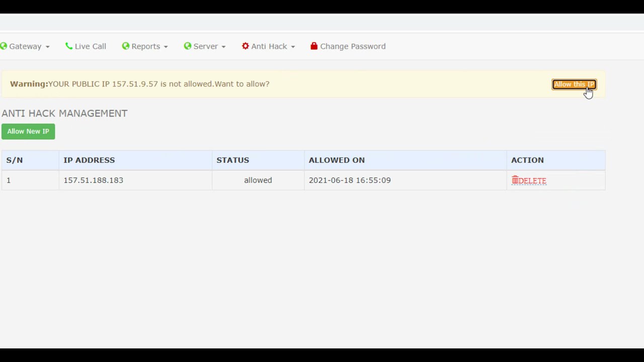 how to login to vos3000 securely
