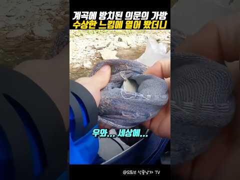 계곡에 방치된 의문의 가방을 열어 봤더니..., thumbnail