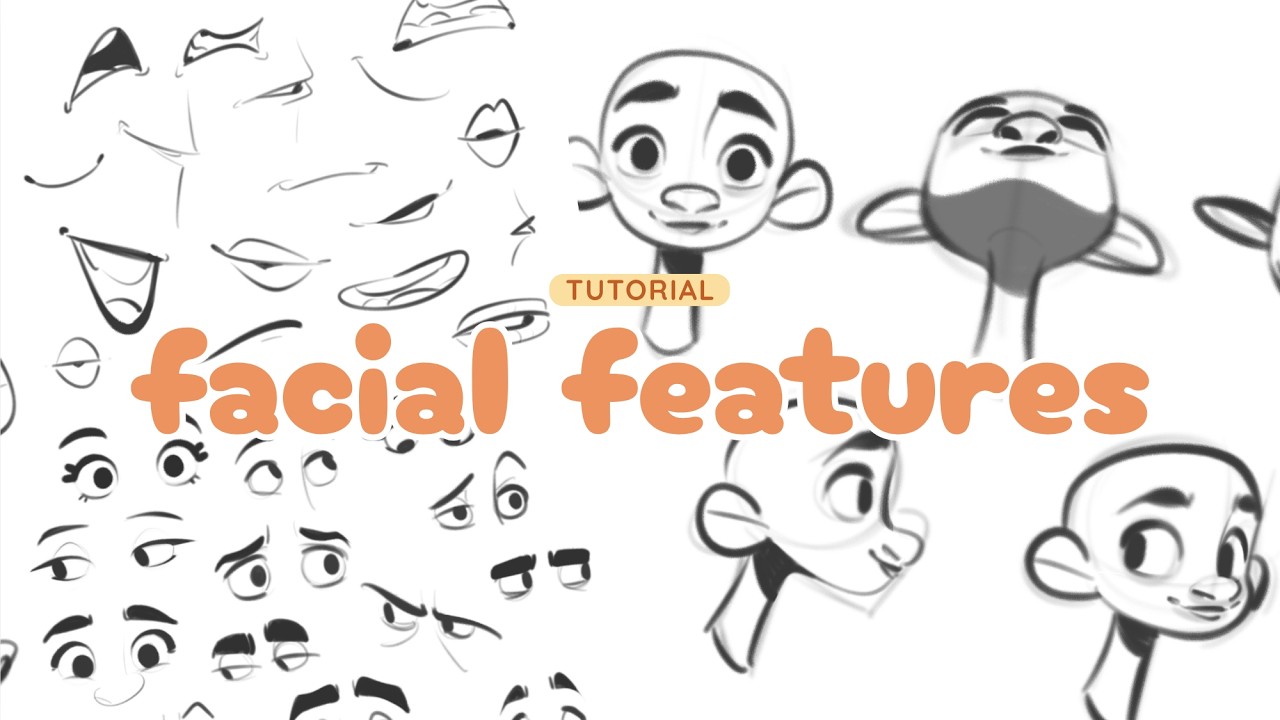 tutorial facial features 👄 - YouTube
