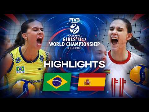 Brazil 🇧🇷 vs. Spain 🇪🇸 - Highlights | Pool Play | Girls' U17 World Championship 2026