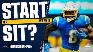 Week 8 Omarion Hampton Fantasy Start or Sit 2026
