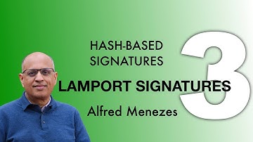 Lecture 3. Lamport one-time signature scheme (Hash-Based Signatures)