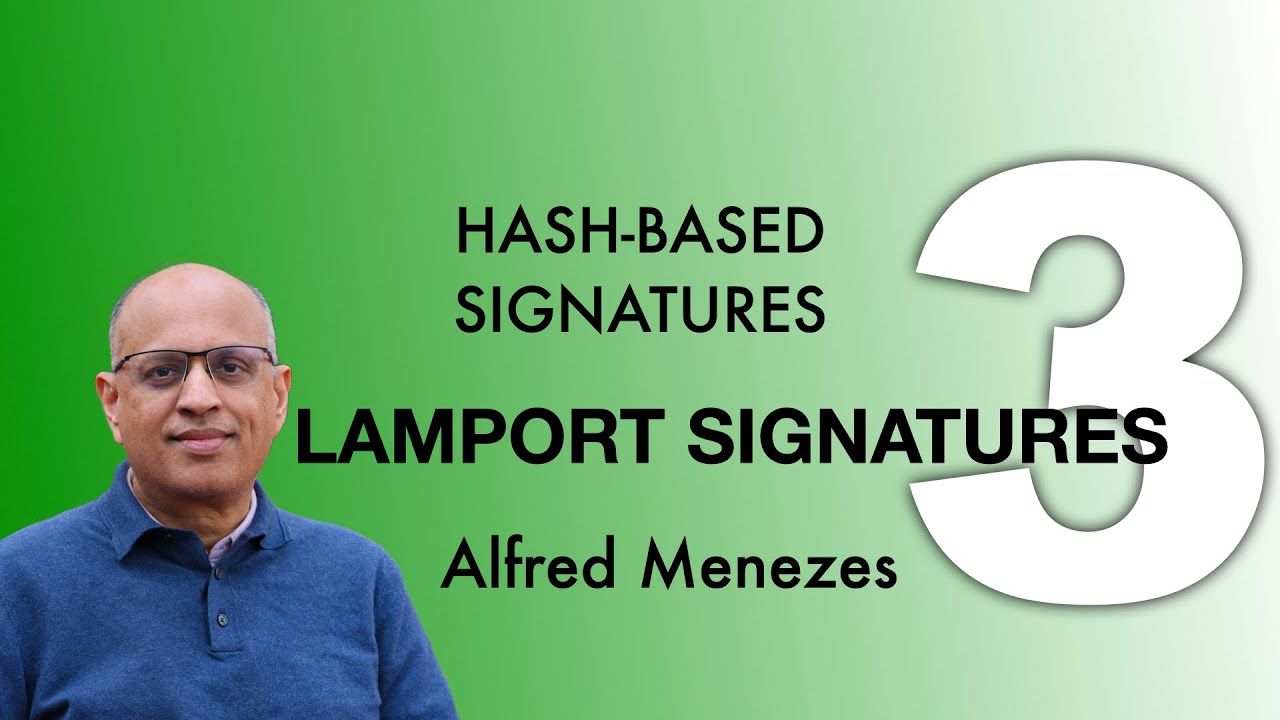 Lecture 3. Lamport one-time signature scheme (Hash-Based Signatures)