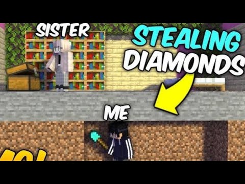 I trolled my sister in her world in Minecraft 😅🤣🤣 - YouTube