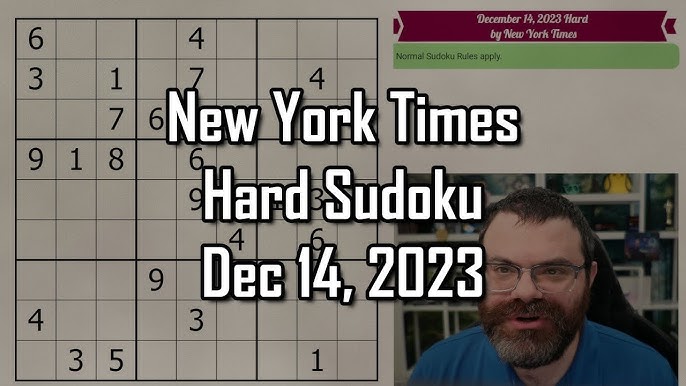 NYT Sudoku Medium Puzzle Today 9 November 2023 - News