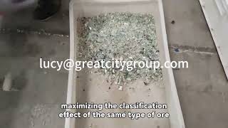 The working principle of potassium feldspar color sorting machine for screening ores