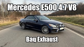 Mercedes E500 A207 4.7 V8 Biturbo | Baq Exhaust