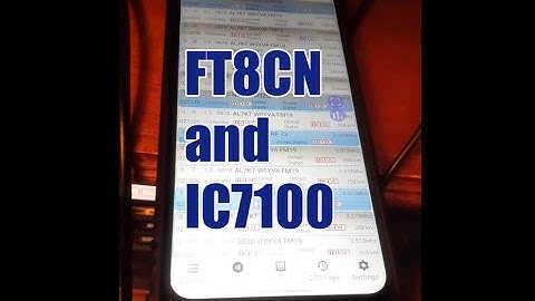 IC7100 and FT8CN