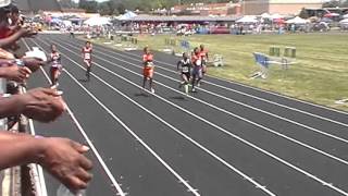 200M Final 2013 Kankakee Usatf Aurora Flyers Jada Laye,Alec Henderson