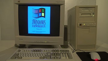 Windows for Workgroups 3.11 Startup Shutdown 4K on Real Hardware in 2023 in the BACKROOMS #DOScember