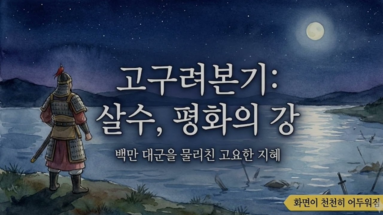 [어두운 화면] 거센 파도를 잠재운 지혜, 고구려의 깊은 밤으로 | 느린 밤 잠드는 이야기