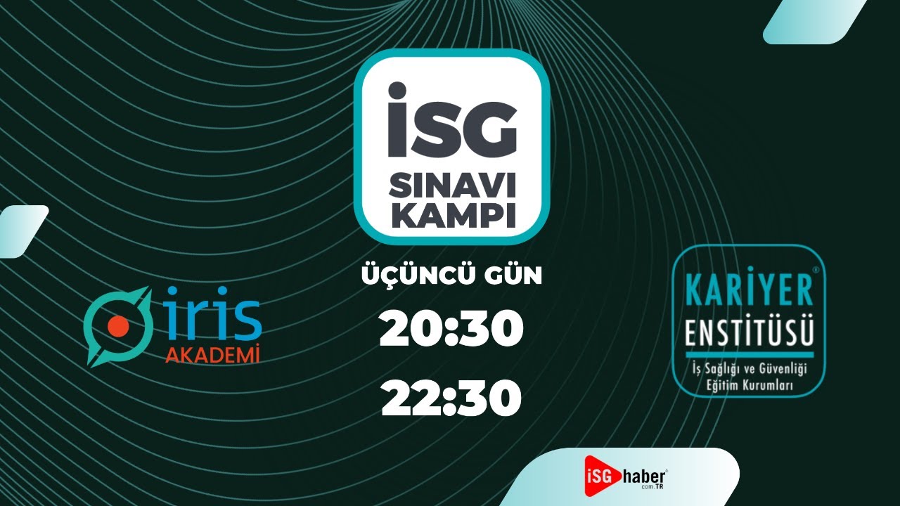 10 Aralık İSG Sınav Hazırlık Soru Çözüm Kampı (Üçüncü Gün) #isgsınavı #isguvenligi #sınavkampı