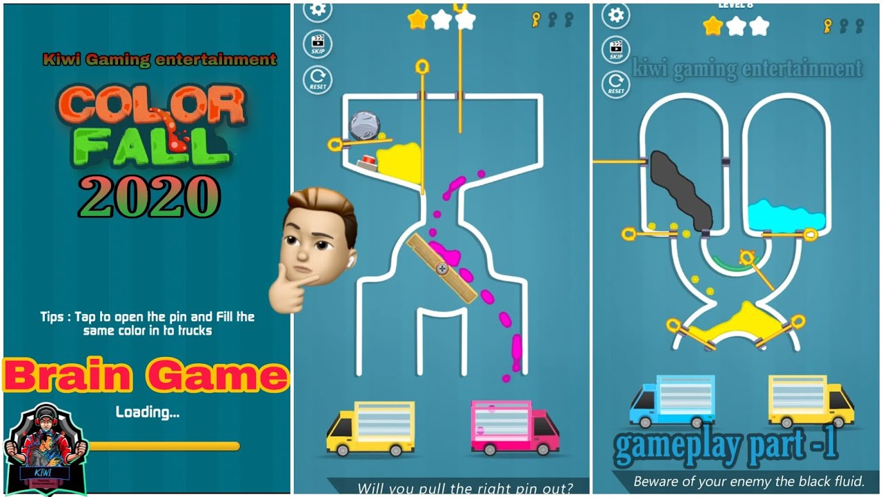 Color Fall Pin Pull gameplay (by Timuz games) 2020 Part-1